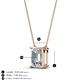 4 - Athena 1.80 ct Moissanite Emerald Shape (9x7 mm) Solitaire Pendant Necklace 