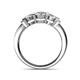 4 - Raea 1.10 ctw Natural Diamond (5.00 mm) Women Three Stone Ring  