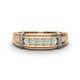 1 - Kevin 0.30 ctw Opal Men Wedding Band (7.80 mm) 