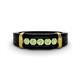 1 - Kevin 0.58 ctw Peridot Men Wedding Band (7.80 mm) 
