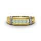 1 - Kevin 0.30 ctw Opal Men Wedding Band (7.80 mm) 