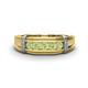 1 - Kevin 0.58 ctw Peridot Men Wedding Band (7.80 mm) 
