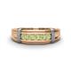 1 - Kevin 0.58 ctw Peridot Men Wedding Band (7.80 mm) 