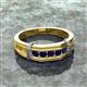 3 - Kevin 0.60 ctw Blue Sapphire Men Wedding Band (7.80 mm) 