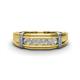 1 - Kevin 0.45 ctw Moissanite Men Wedding Band (7.80 mm) 