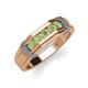 4 - Kevin 0.58 ctw Peridot Men Wedding Band (7.80 mm) 