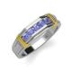4 - Kevin 0.45 ctw Tanzanite Men Wedding Band (7.80 mm) 