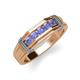 4 - Kevin 0.45 ctw Tanzanite Men Wedding Band (7.80 mm) 
