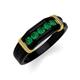 4 - Kevin 0.50 ctw Emerald Men Wedding Band (7.80 mm) 