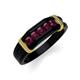 4 - Kevin 0.58 ctw Rhodolite Garnet Men Wedding Band (7.80 mm) 