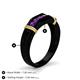 5 - Kevin 0.40 ctw Amethyst Men Wedding Band (7.80 mm) 