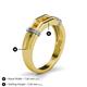 5 - Kevin 0.40 ctw Citrine Men Wedding Band (7.80 mm) 