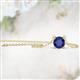 4 - Juliana 7.00 mm Round Iolite Solitaire Pendant Necklace 