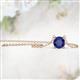 4 - Juliana 7.00 mm Round Iolite Solitaire Pendant Necklace 