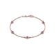 1 - Aizza (5 Stn/4 mm) Amethyst Station Bracelet 