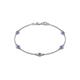 1 - Aizza (5 Stn/4 mm) Iolite Station Bracelet 