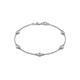 1 - Aizza (5 Stn/4 mm) Moissanite Station Bracelet 