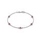 1 - Aizza (5 Stn/4 mm) Ruby Station Bracelet 