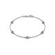 1 - Aizza (5 Stn/4 mm) Smoky Quartz Station Bracelet 