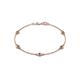 1 - Aizza (5 Stn/4 mm) Smoky Quartz Station Bracelet 