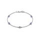 1 - Aizza (5 Stn/4 mm) Tanzanite Station Bracelet 