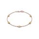 1 - Aizza (5 Stn/4 mm) Yellow Sapphire Station Bracelet 