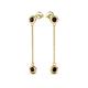 3 - Robin 1.26 ctw Red Garnet Bezel set Women Drop Dangle Earrings 