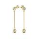 3 - Robin 1.00 ctw Lab Grown Diamond Bezel set Women Drop Dangle Earrings 
