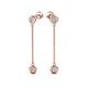 3 - Robin 1.00 ctw Lab Grown Diamond Bezel set Women Drop Dangle Earrings 