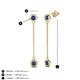4 - Robin 0.80 ctw Iolite Bezel set Women Drop Dangle Earrings 