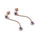 5 - Robin 0.80 ctw Iolite Bezel set Women Drop Dangle Earrings 