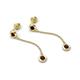 5 - Robin 1.26 ctw Red Garnet Bezel set Women Drop Dangle Earrings 