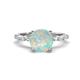1 - Laila 1.88 ctw Opal (8.00 mm) Hidden Halo Engagement Ring 