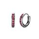 1 - Cianna Petite Ruby Hoop Earrings 