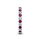4 - Tiffany 2.40 mm Rhodolite Garnet and Diamond Eternity Band 
