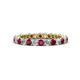 1 - Tiffany 2.40 mm Rhodolite Garnet and Diamond Eternity Band 