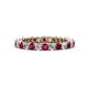 1 - Tiffany 2.40 mm Rhodolite Garnet and Lab Grown Diamond Eternity Band 