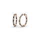 1 - Amia Iolite and Diamond Hoop Earrings 
