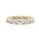 1 - Abigail 2.10 ctw Oval Shape Lab Grown Diamond Comfort fit Eternity Band 