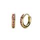 1 - Cianna Petite Rhodolite Garnet Hoop Earrings 