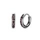 1 - Cianna Petite Red Garnet Hoop Earrings 