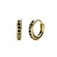 1 - Cianna Petite Black Diamond Hoop Earrings 