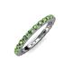 4 - Gracie 1.16 ctw Green Garnet (2.30 mm) Women Eternity Band 