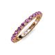 4 - Gracie 0.66 ctw Amethyst (2.30 mm) Women Eternity Band 