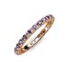 4 - Gracie 0.66 ctw Iolite (2.30 mm) Women Eternity Band 