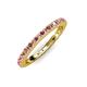 4 - Gracie 1.16 ctw Rhodolite Garnet (2.30 mm) Women Eternity Band 