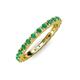 4 - Gracie 0.66 ctw Emerald (2.30 mm) Women Eternity Band 