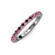 4 - Gracie 1.10 ctw Ruby (2.30 mm) Women Eternity Band 
