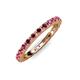 4 - Gracie 1.10 ctw Ruby (2.30 mm) Women Eternity Band 