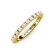 4 - Gracie 1.04 ctw White Sapphire (2.30 mm) Women Eternity Band 